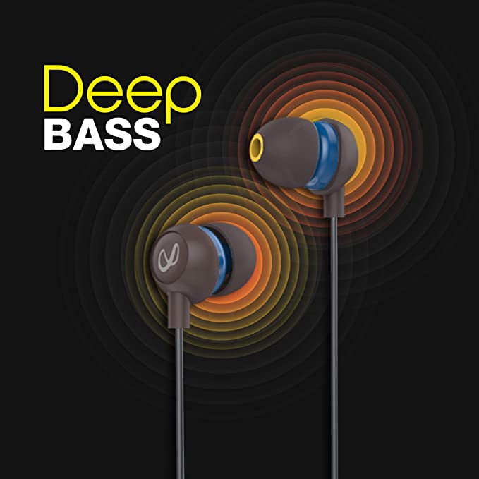 Infinity by Harman Zip 20 (in-Ear Deep Bass Headphones with Mic)